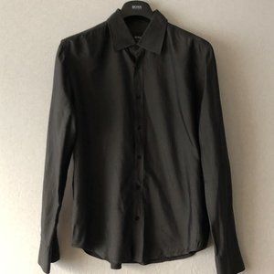 Boss Hugo Boss Gray Slim Shirt Size XL